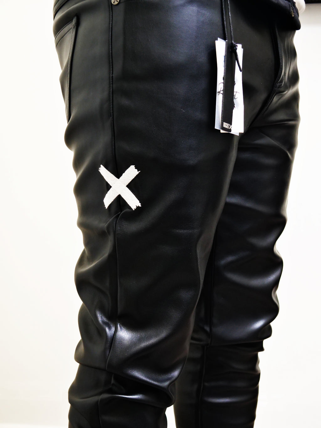 Red Label Apex Leather Denim (skinny's)