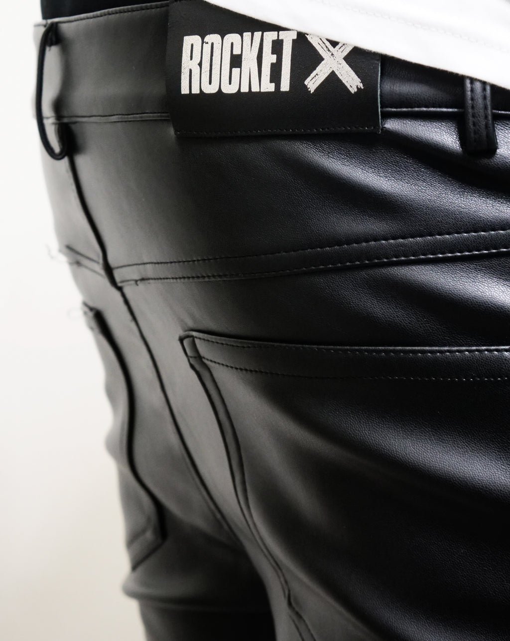 Red Label Apex Leather Denim (skinny's)