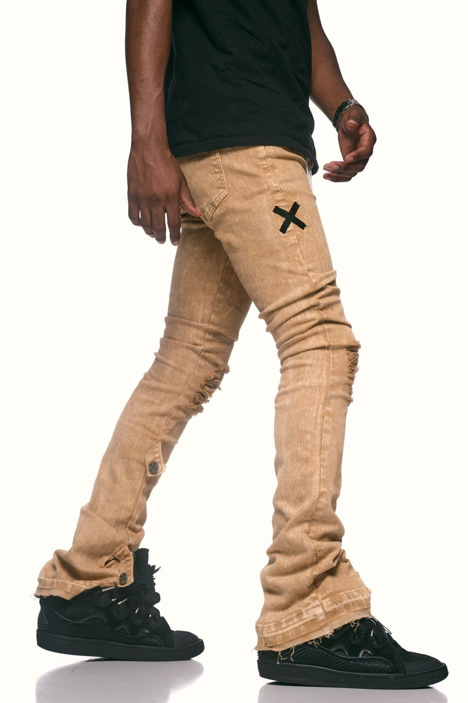 SandStorm Distressed Stack Denims