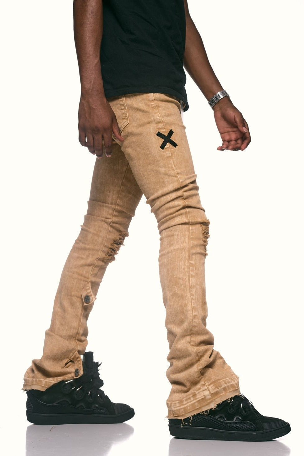 SandStorm Distressed Stack Denims